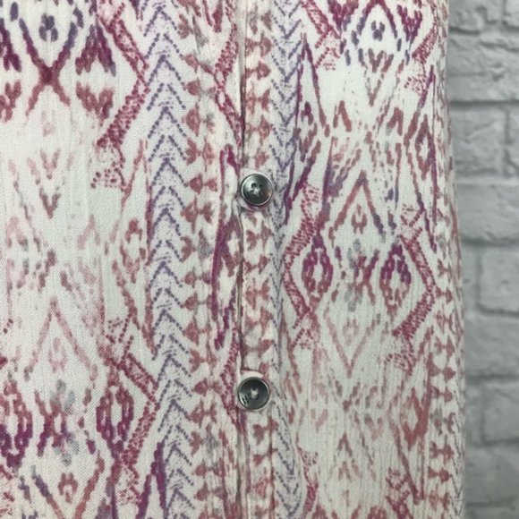 Billabong Boho Blouse Top Small Open Back - Picture 5 of 8